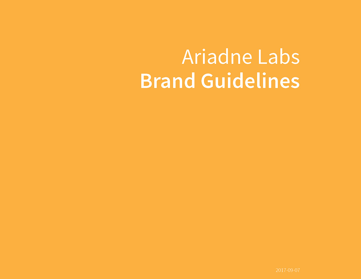 Ariadne Labs Brand Guidelines