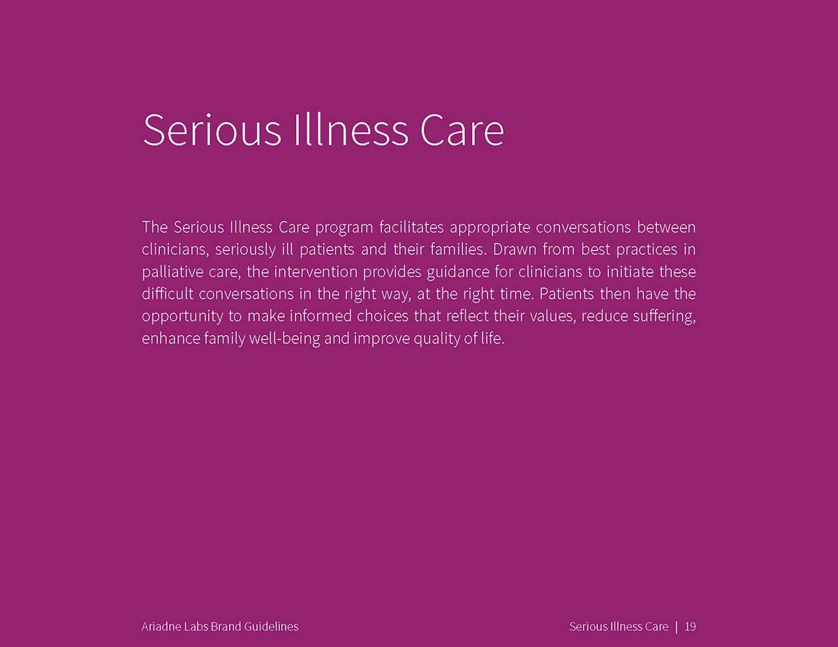 Serious Illness Care overview