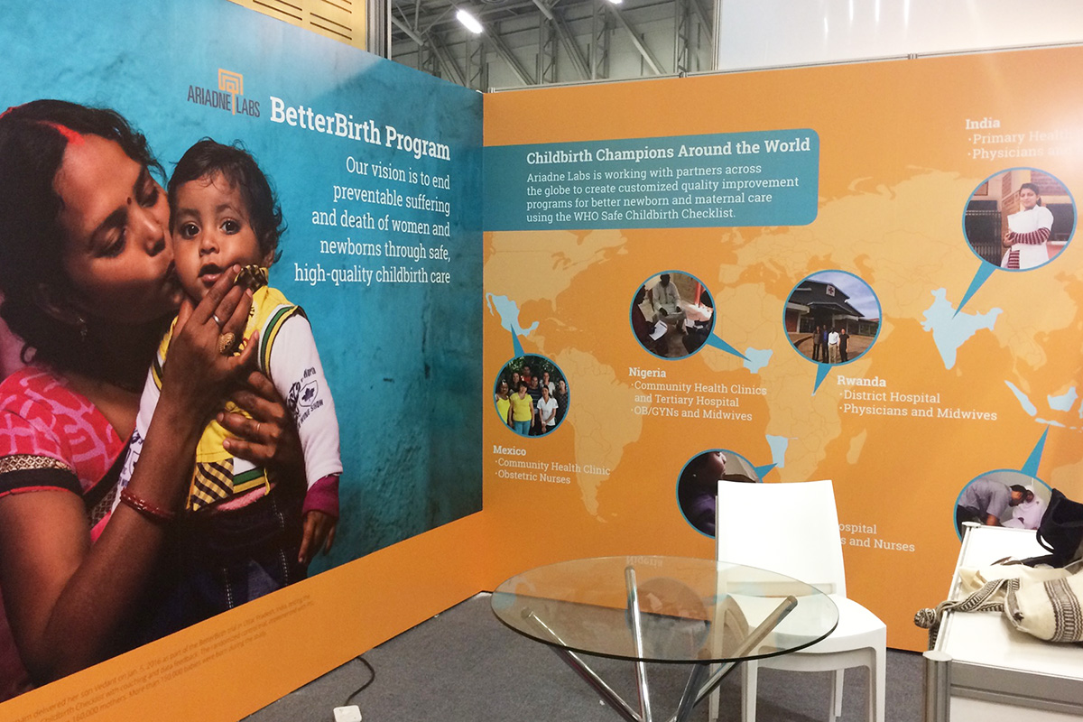 BetterBirth booth from RCOG World Congress 2017