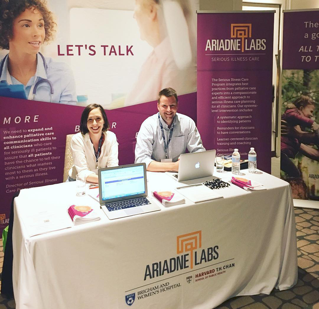 Serious Illness setup at the Compassion in Action Healthcare Conference